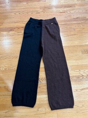 Hara Concept Alpaca Wool Blend Color Block Lounge Pants